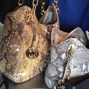 🔥MINT❣️SPECIAL COLLECTION LARGE MK Snakeskin bag